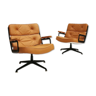 Paire de fauteuils Time life lobby chair ES105, Charles et Ray Eames, Herman Miller