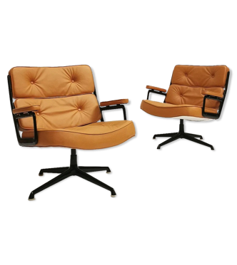 Paire de fauteuils Time life lobby chair ES105, Charles et Ray Eames, Herman Miller