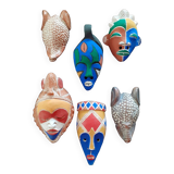 Set of African masks