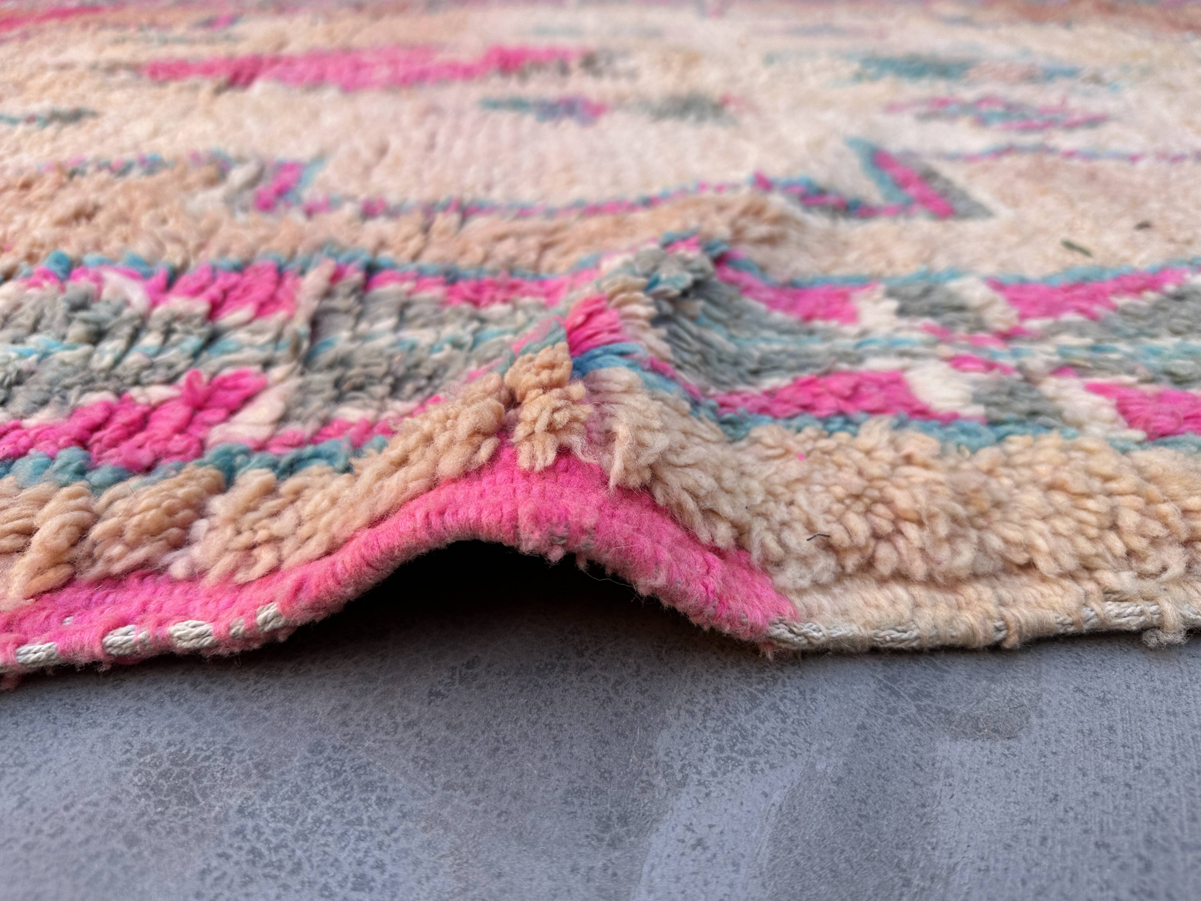 Tapis Marocain  Boujad coloré - 369 x 176 cm