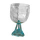 Cup on crystal stand and portious glass