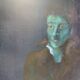 20th Oil School on Canvas Portrait of Man in the Shadows 62 X 50
