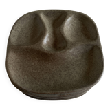 Set of 8 mid-century pottery plates Max Idlas 1960