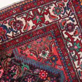 Handmade vintage Persian Malayer rug 129cm x 219cm 1960s