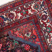Handmade vintage Persian Malayer rug 129cm x 219cm 1960s
