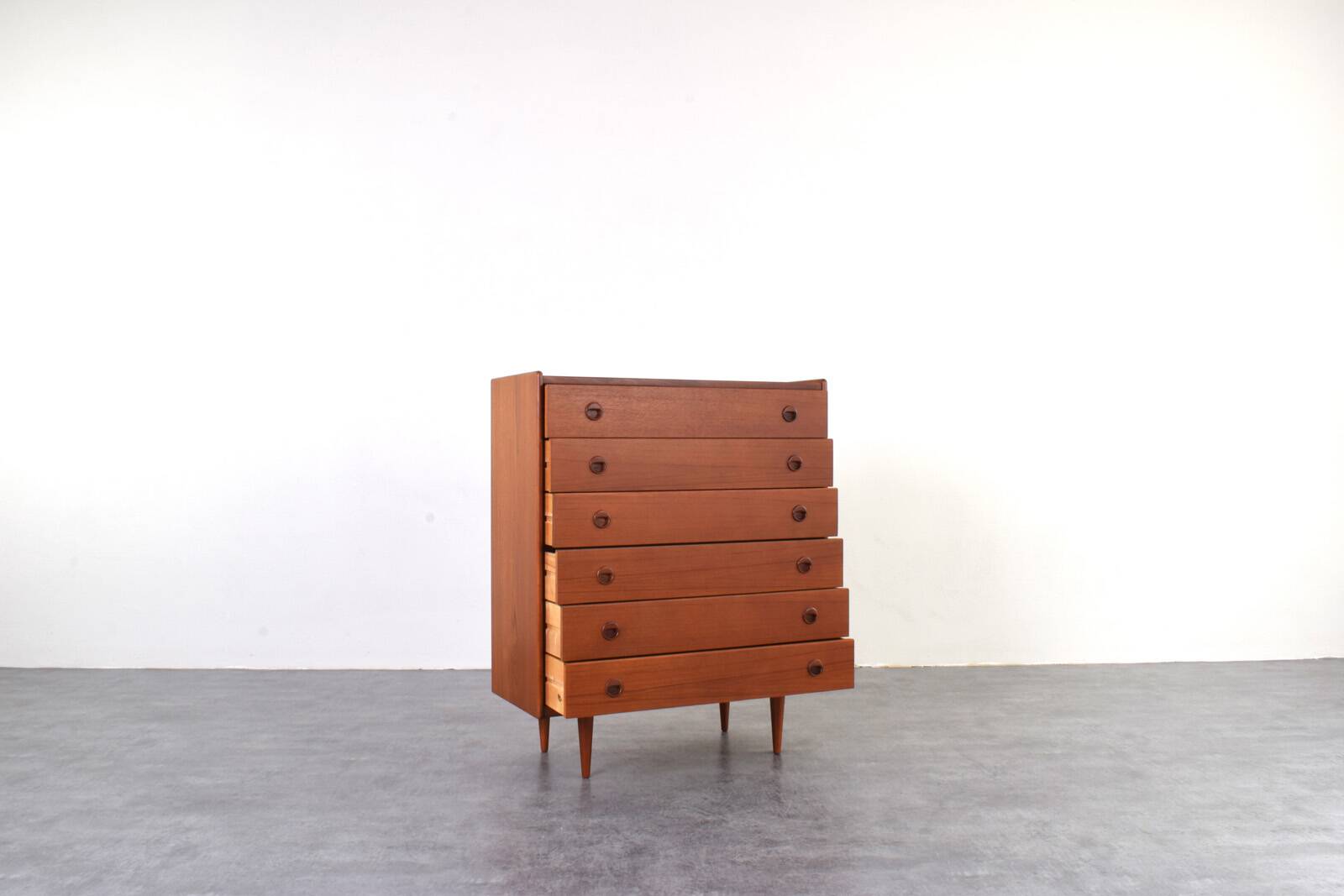 Mid-Century Danish Teak Chest of Drawers, 1960s.