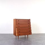 Mid-Century Danish Teak Chest of Drawers, 1960s.