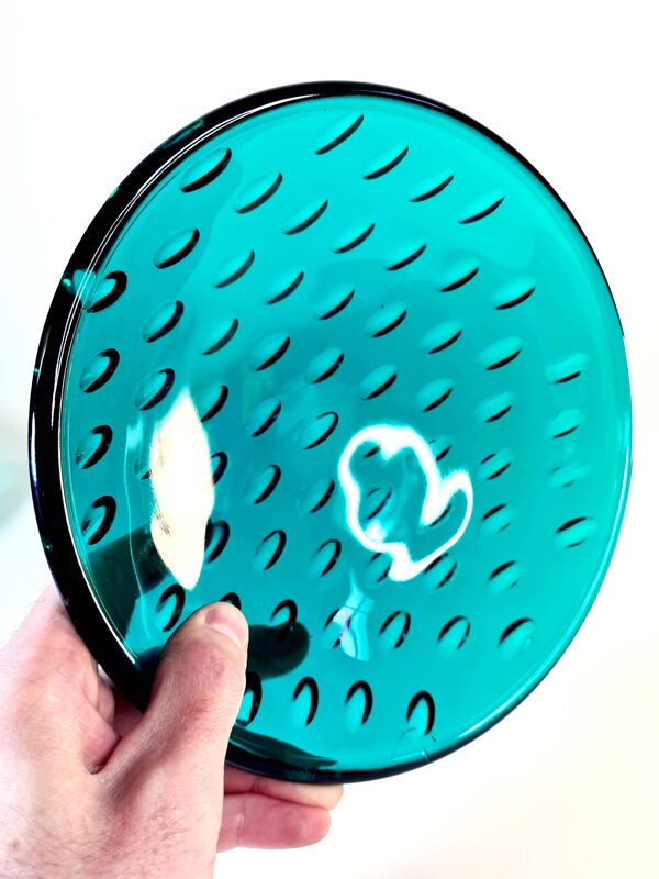 Paire de coupes en verre taillé — modèle Odelys attribué Guerlain