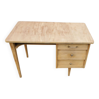 beautiful vintage desk 1940/50 with 1 sanded and raw drawer unit