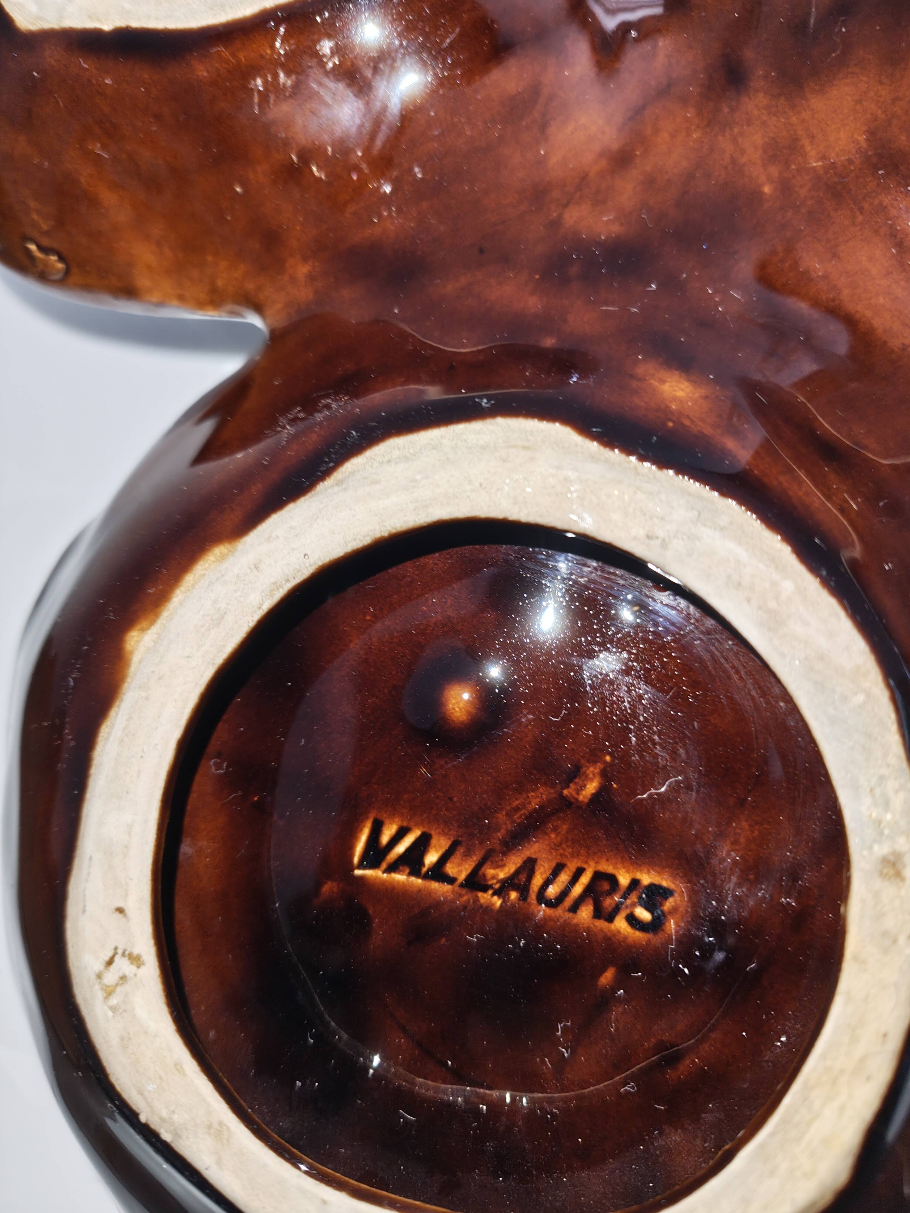 Aperitif plate / Tripod bowl in ceramic – Vallauris – Vintage