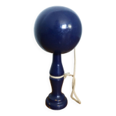 Old bilboquet in blue lacquered wood