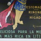 Original poster aigua de vilajuiga by leonetto cappiello