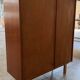 60/70 varnished wooden secretary cabinet