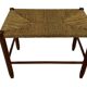 Vintage Stool Danish Papercord Rope Stool Mid Century Ottoman