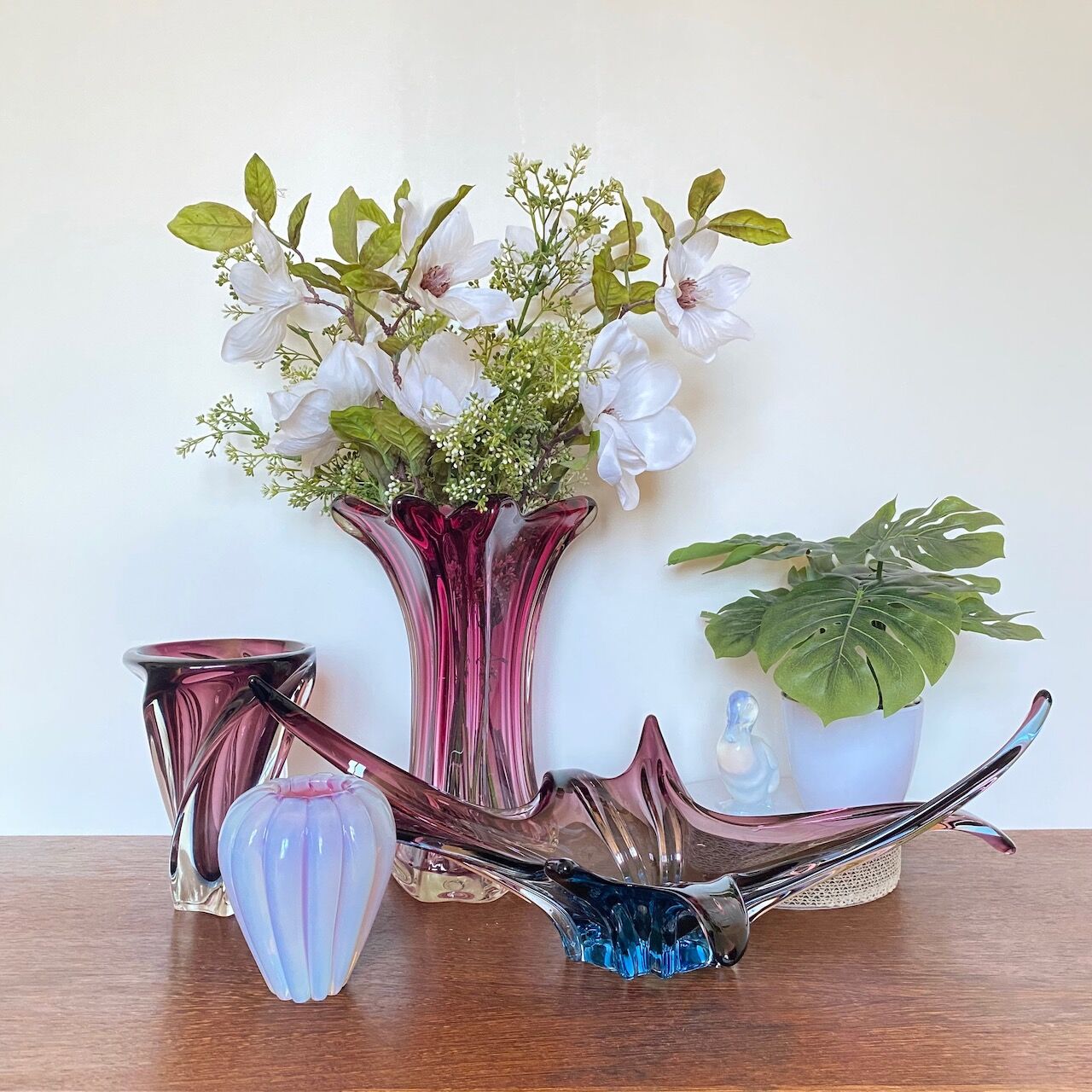 Pink vase of  Fratelli Toso - chambord