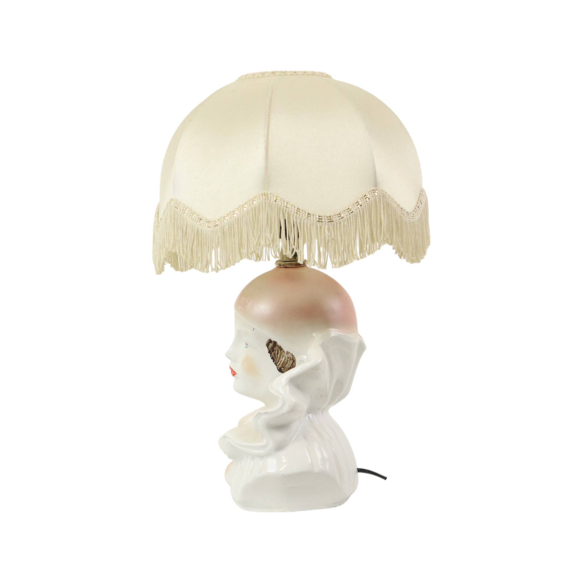 1970s Pierrot Lamp Table Lamp Lacquered Resin France
