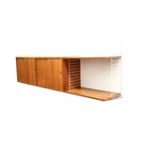 Vintage wall system / wall unit / sideboard by Nisse Strinning for String, Sweden 1950