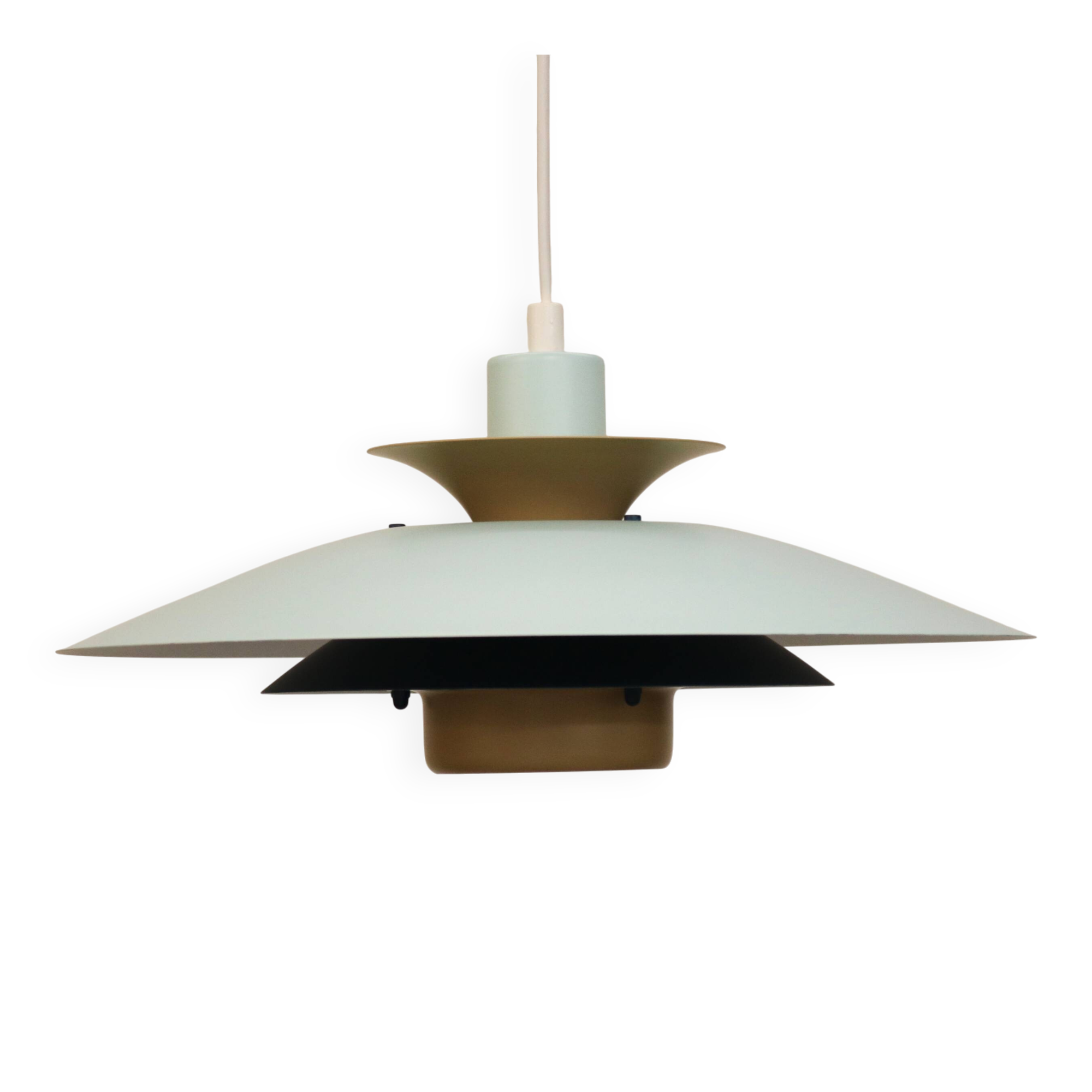 Vintage Jeka Metaltryk Volga Lamp: Fully restored - Danish Modern Design