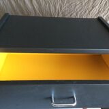 French vintage bedside revisited in black mast 60