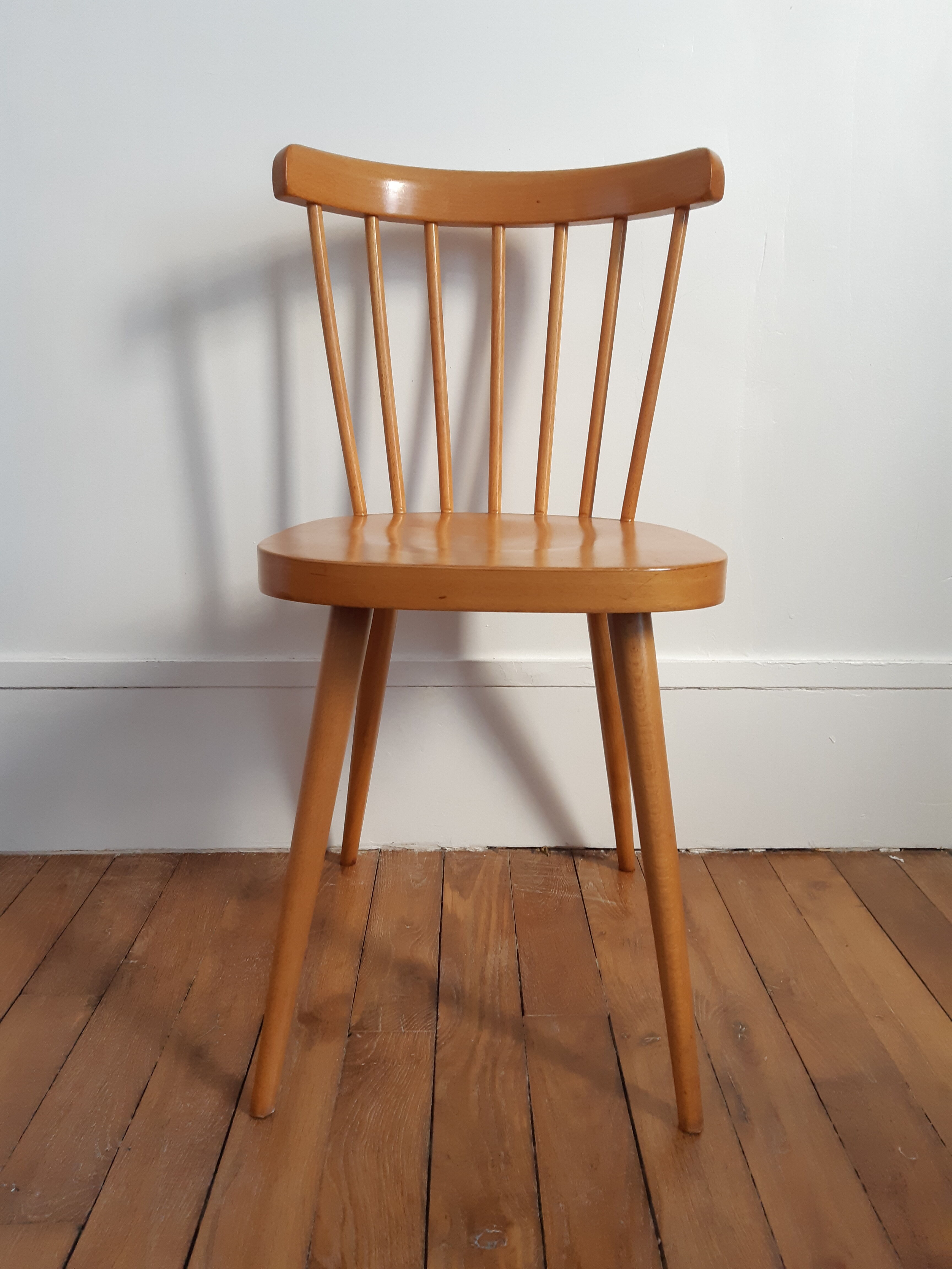 Vintage wood bistro chair