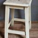 Wooden workshop stool with old patina