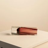 Bordeaux "Diamond" vase by Flavio Poli for Mandruzzato 70's