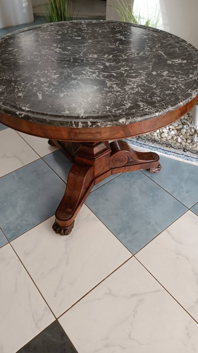 Empire period pedestal table