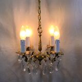 Chandelier 4 lights bronze and grapevines