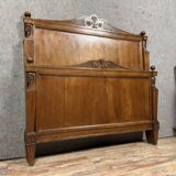 Bastel stamped bed from the Empire Consulate period in walnut circa 1800