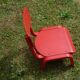 Chaise d'enfant basse rouge