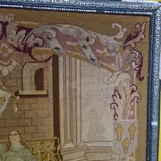 Antique french tapestry joan of arc, early 19th century
