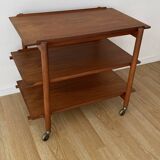 Teak serving trolley by Poul Hundevad from the 60s