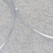 Dining table from the 70s top smoked glass base chrome