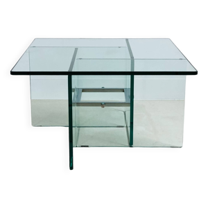Table basse carrée en - verre