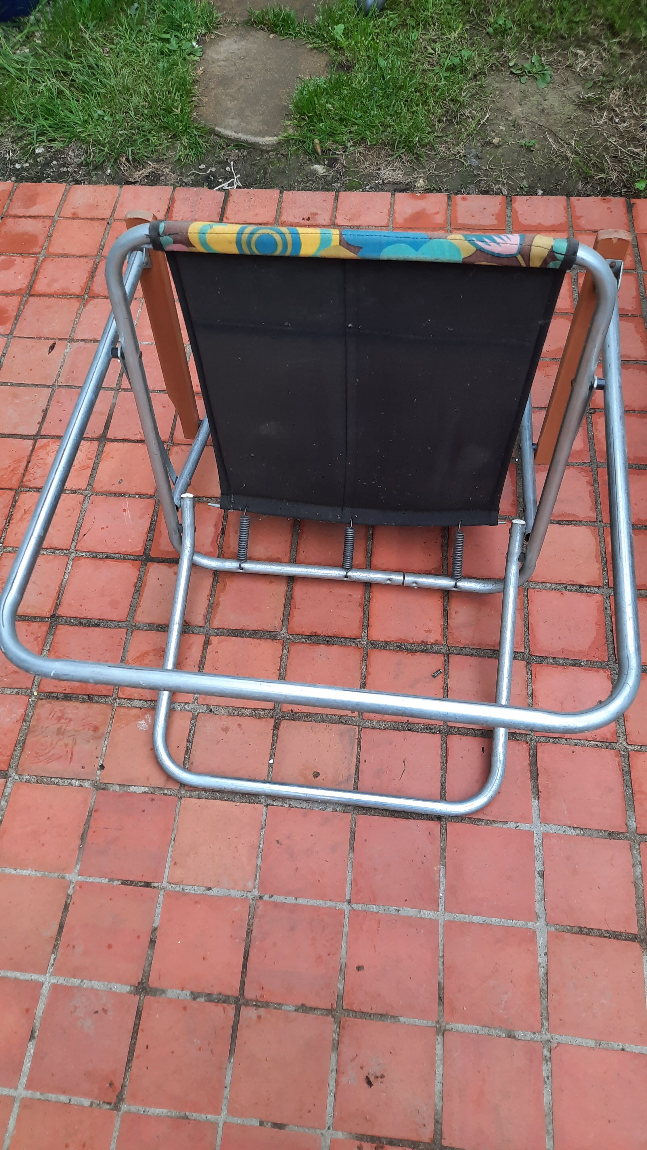 Pair of camping folding chairs