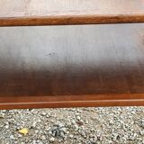 Vintage side table from the 50s in beech oak and poplar compass feet