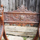 Former curulle chair says dagobert carved wood