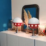 Pair of Space Age Cocci Ball Lamps