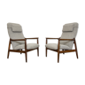 Pair of GFM-64 armchairs in Bouclé by Edmund Homa for GFM, 1960