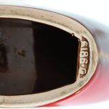 Red candle holder 1960 Saint-Clément vintage