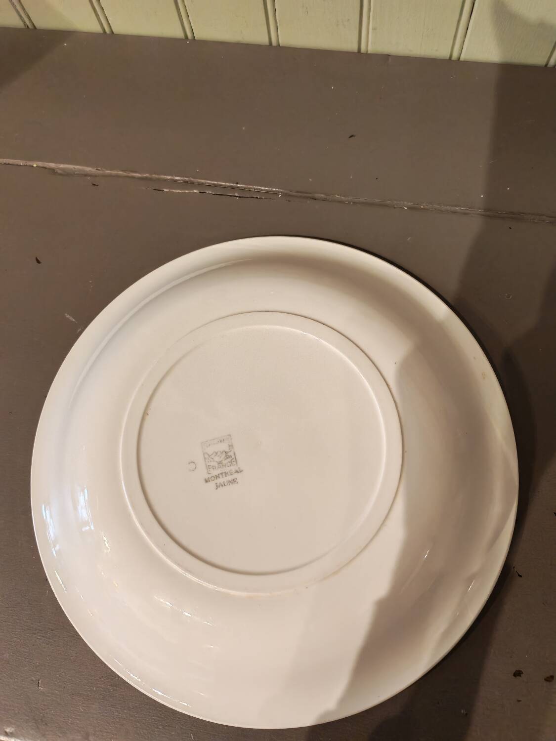 Vintage ceramic plate Salins France