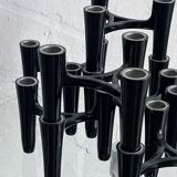 Set of 7 black candle holders designed by Koziol Hommage 2005 Germany