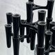 Set de 7 porte-bougies noirs design Koziol Hommage 2005 Allemagne