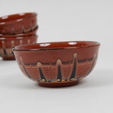 Enamelled ceramic bowls