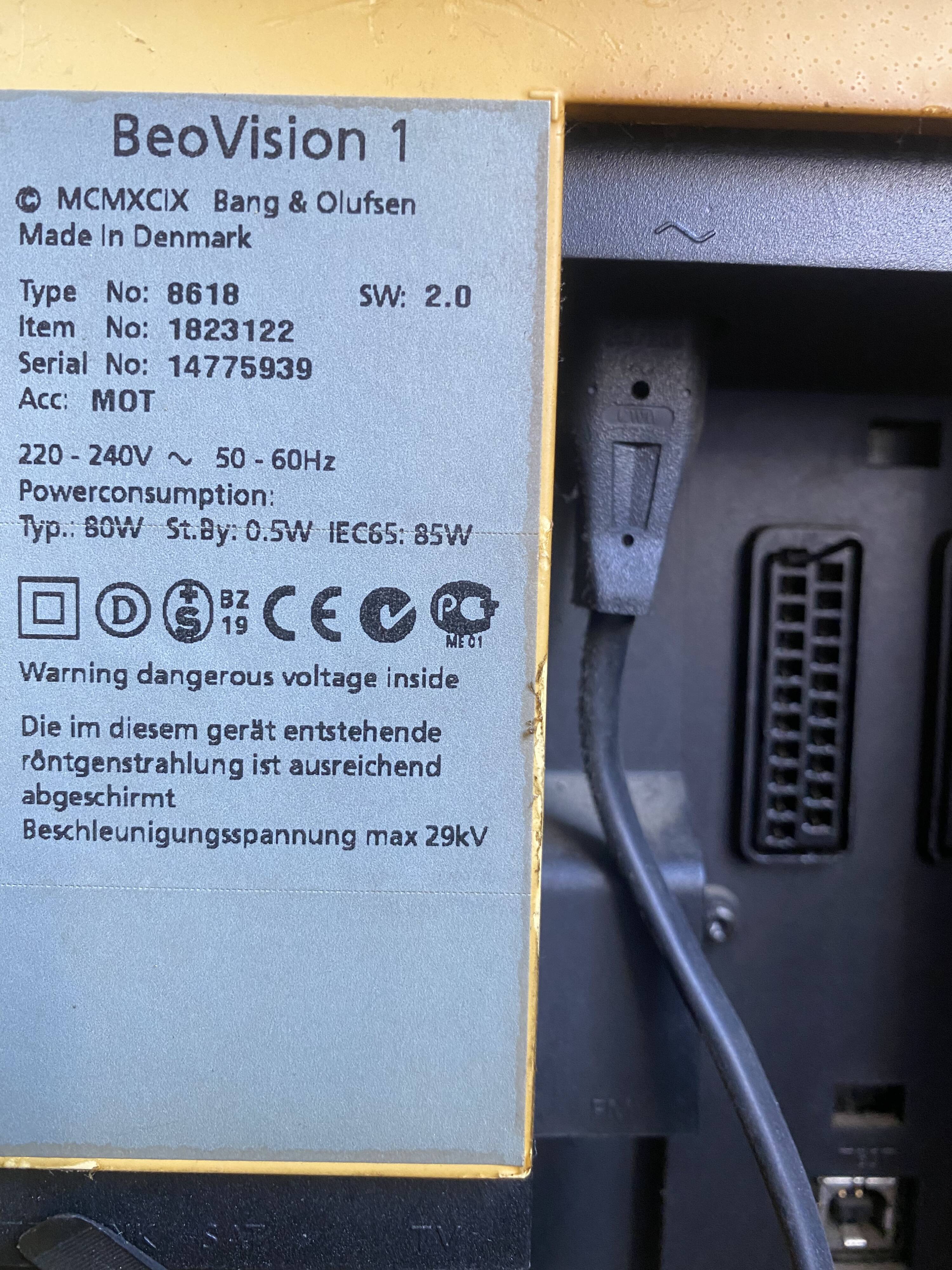 Beovision 1 ls tv from bang & olufsen