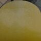 3 canary yellow formica chairs