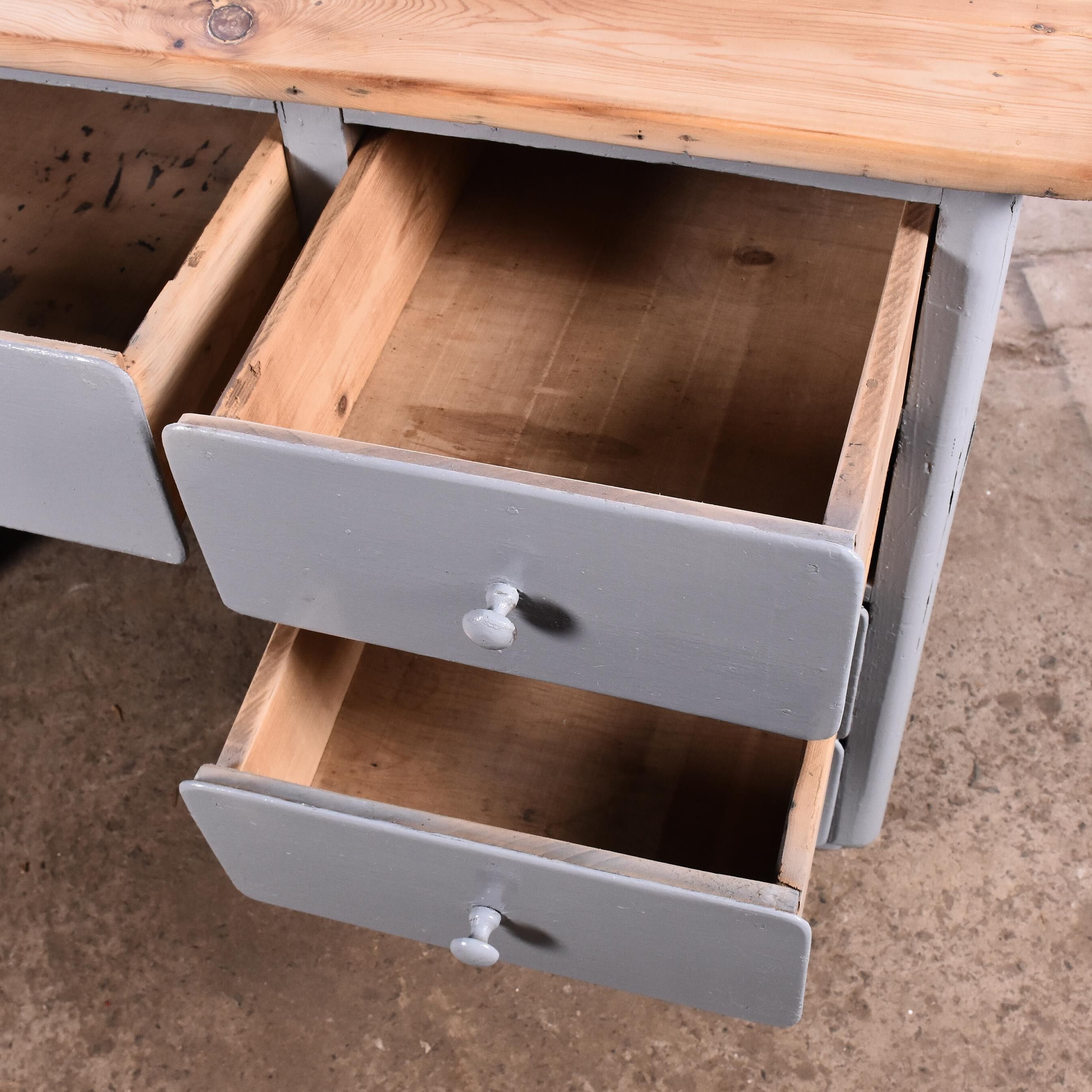 Vintage workbench gray