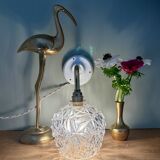 Vintage moulded glass elbow wall light