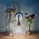 Vintage moulded glass elbow wall light