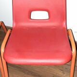 Pair of vintage red chairs